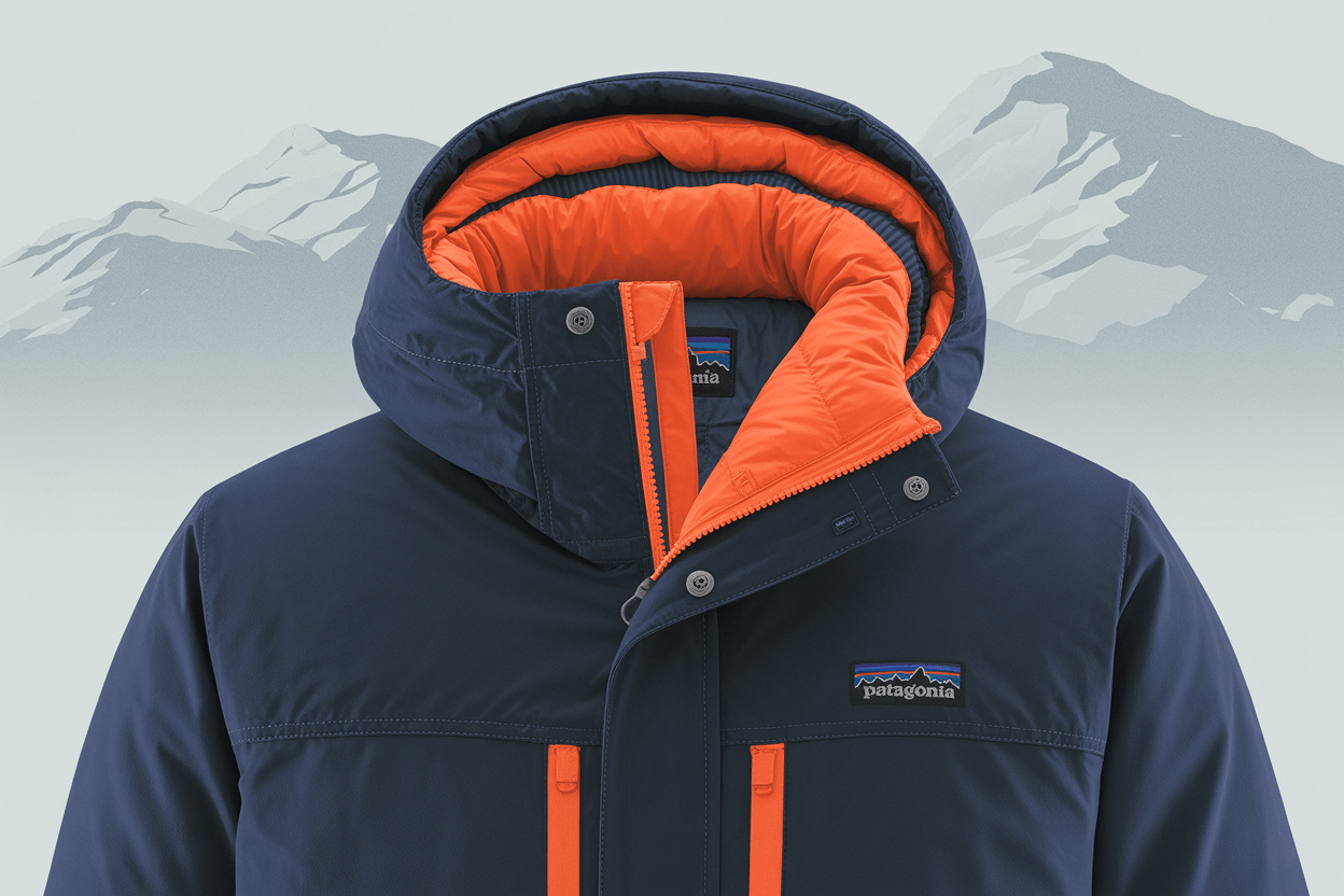 Lähikuva Patagonia Frozen Range Parkan ominaisuuksista